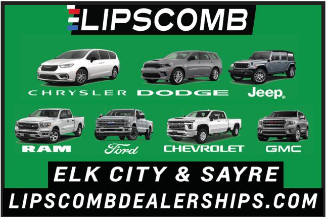 Lipscomb Dealerships proudly serves Elk City and Sayre with a wide selection of new Chrysler, Dodge, Jeep, RAM, Ford, Chevrolet, and GMC vehicles. Whether you're shopping for a family SUV, rugged pickup, or dependable daily driver, Lipscomb offers multiple trusted brands in one convenient location. Visit Lipscomb Dealerships online or stop by their Elk City or Sayre locations to explore current inventory and find the vehicle that fits your lifestyle. PN50739