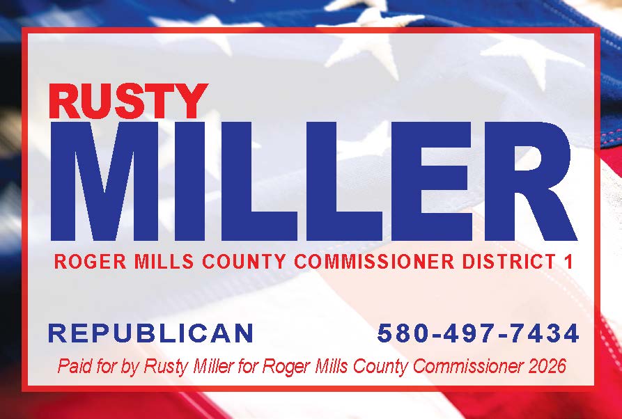 Rusty Miller, Roger Mills County Commissioner, Republican PN50035